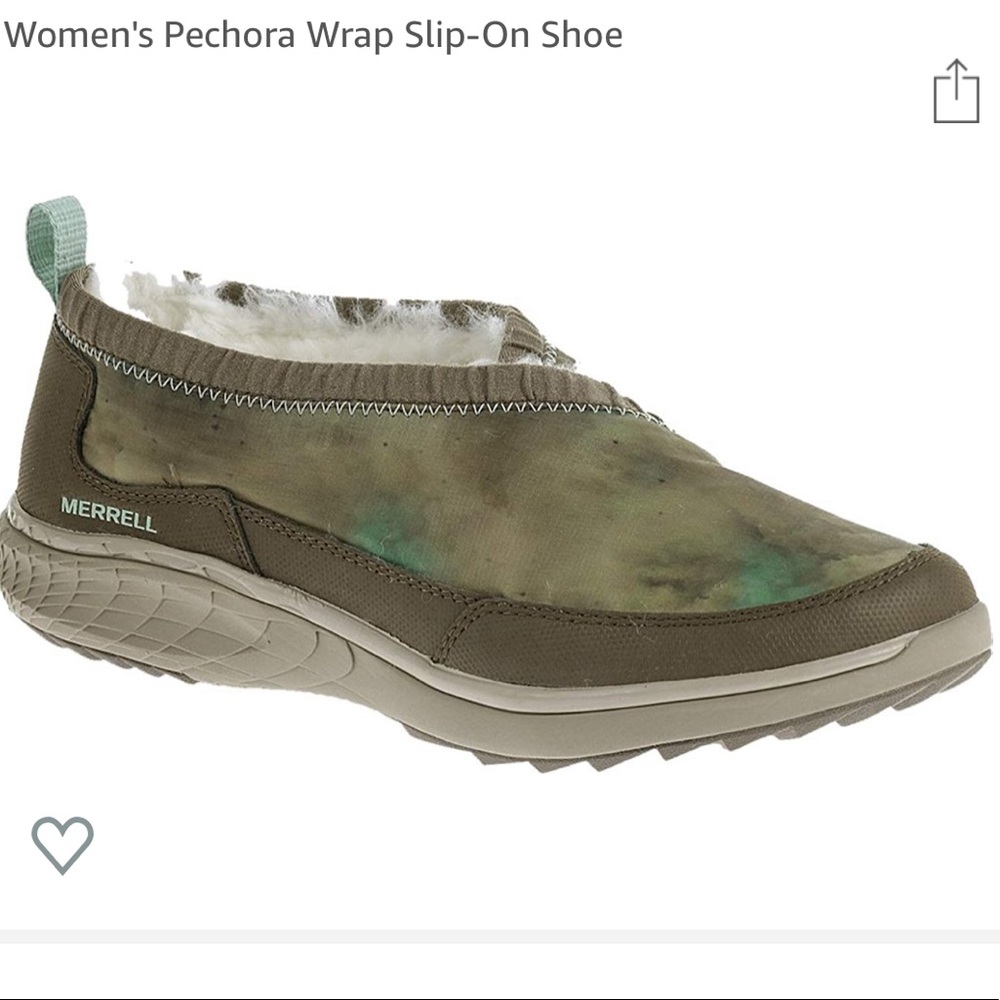 NWOT Merrell Pechora Wrap Slip-On fur lined 8.5